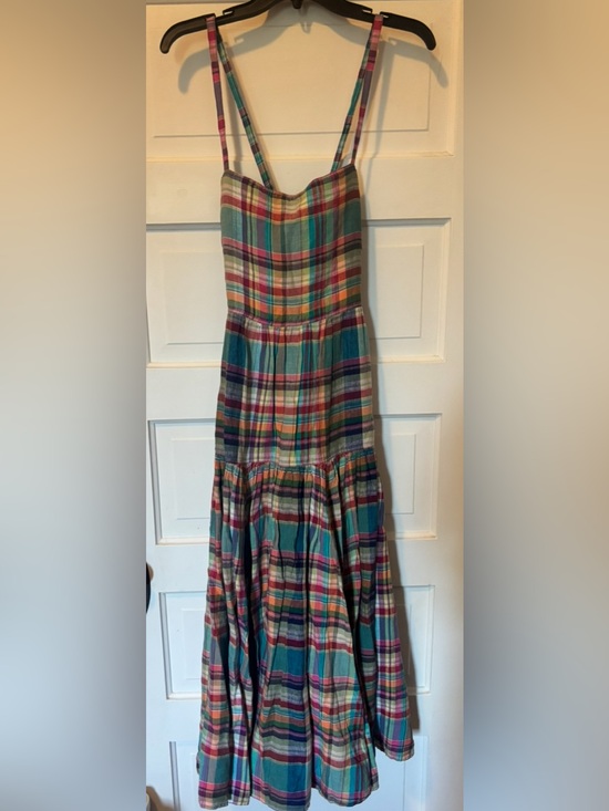 Ralph Lauren Dresses & Skirts - Polo Ralph Lauren Multi-Color Plaid Maxi Dress with Spaghetti Straps